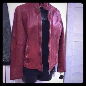 Lamb leather jacket